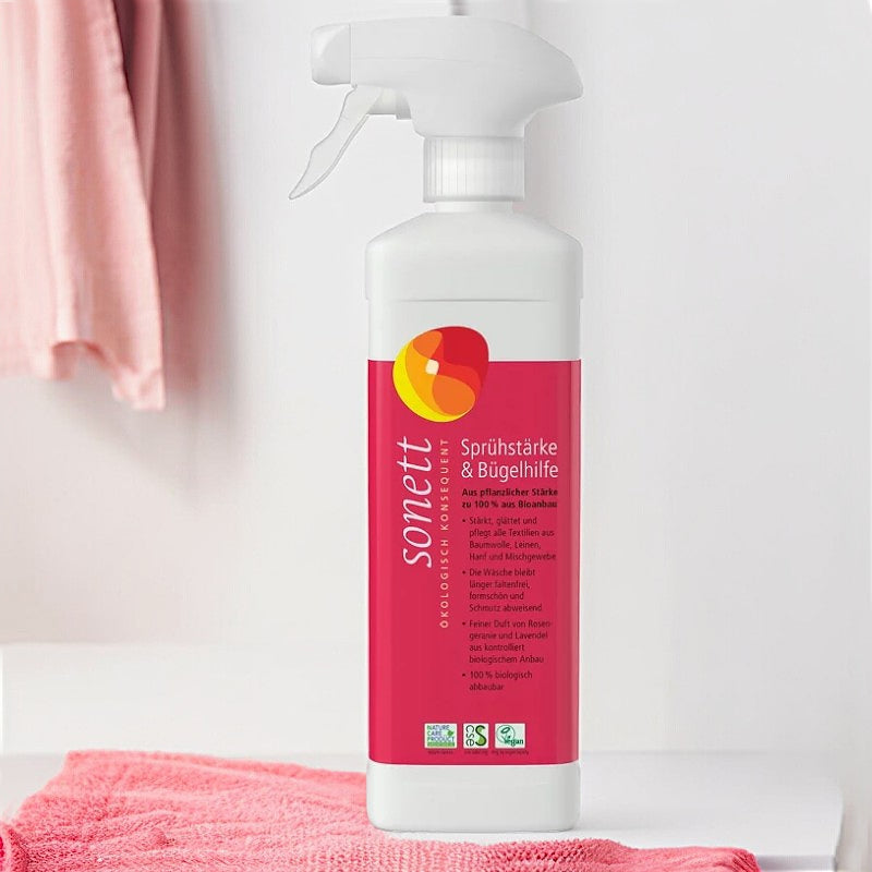 Stärkespray hilft beim Bügeln, Lavendel ECO - 500ml - Sonett