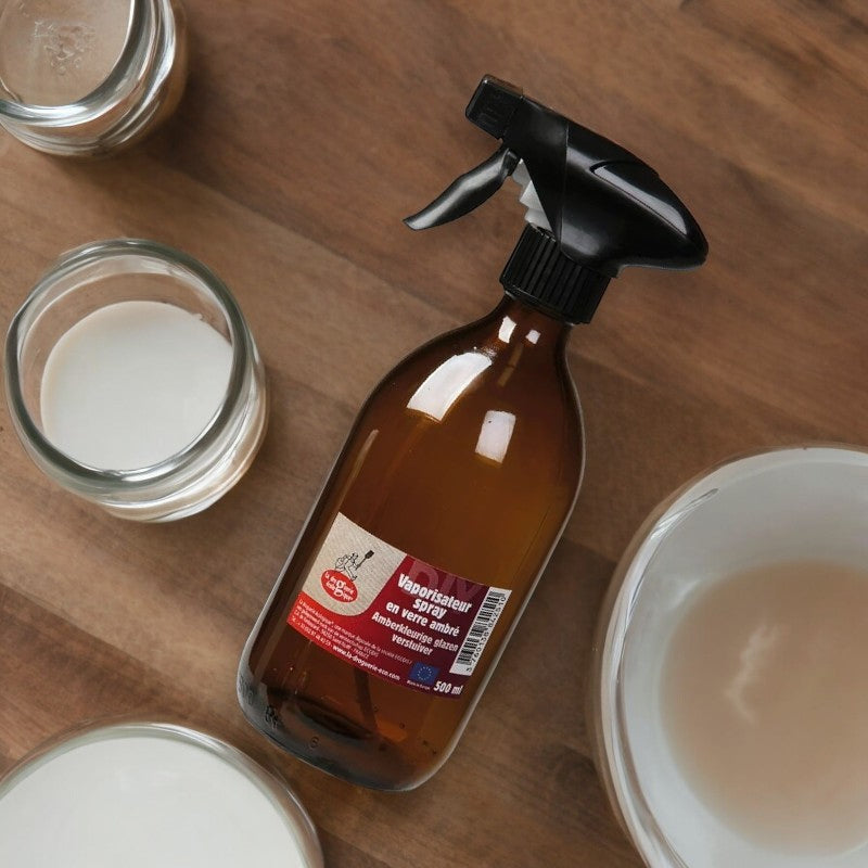 Vaporisateur spray en verre ambré 500ml - La droguerie écologique