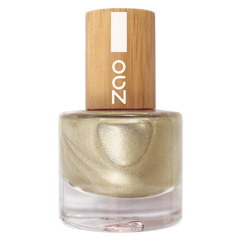 Vernis a ongles brillant dore n686 8 ml zao