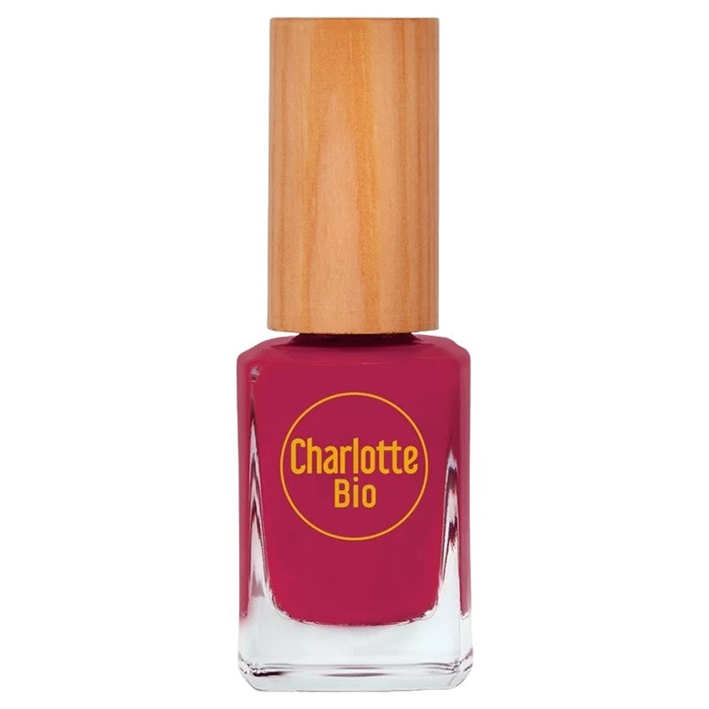 Vernis à ongles brillant rose framboise - 10ml - Charlotte Bio