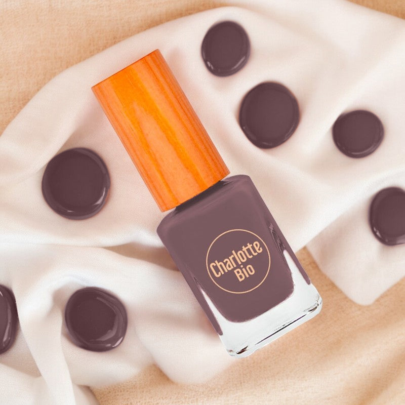 Vernis à ongles brillant taupe - 10ml - Charlotte Bio