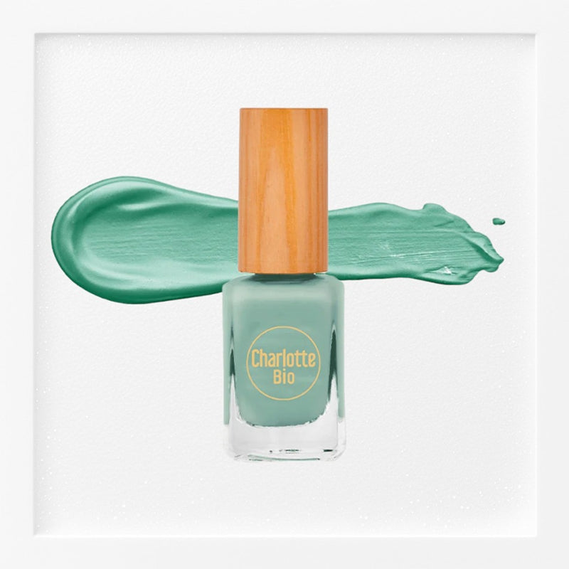 Vernis à ongles brillant vert-eau - 10ml - Charlotte Bio