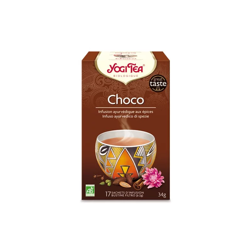 Infusion écorces de cacao, cannelle & gingembre BIO - Choco - Yogi Tea