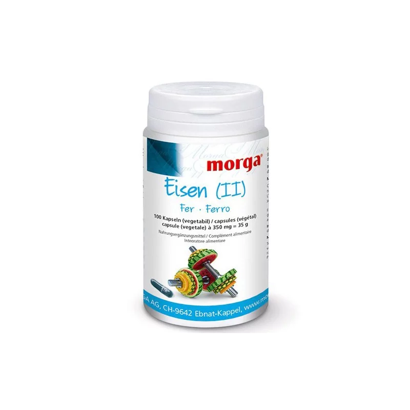 Eisen - 100 Kapseln - 350mg - Morga