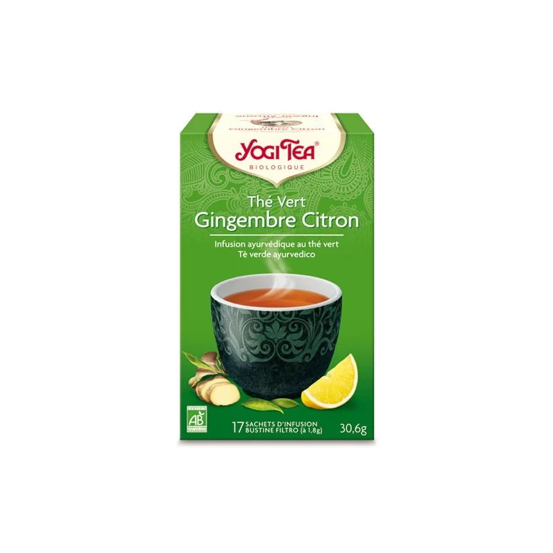 Yogi Tea Infusion Ayurvédique Equilibre du Thé Vert 17 sachets Bio