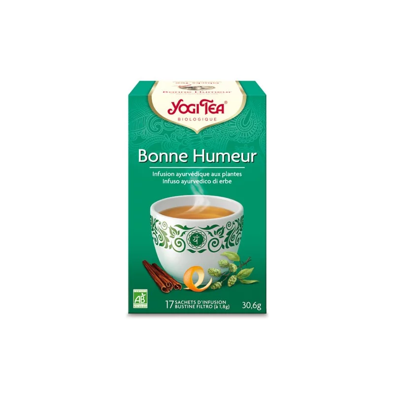 BIO-Kräutertee mit Zimt, Hopfen & Orangenschalen - Glücks Tee - Yogi Tea