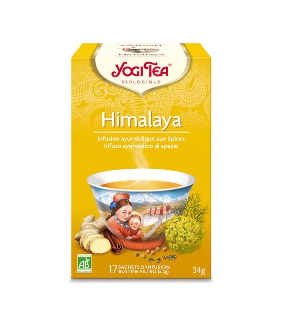 Infusion de fenouil, gingembre & cannelle BIO - Himalaya - 17 sachets - Yogi Tea