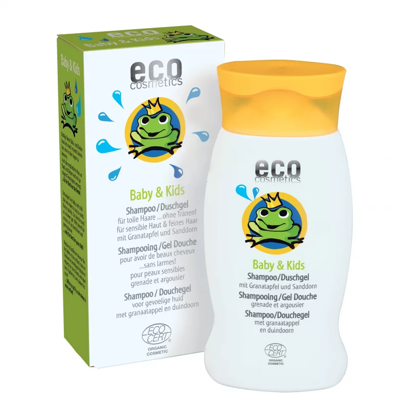 Shampooing & douche bébé & enfant BIO grenade - 200ml - Eco Cosmetics