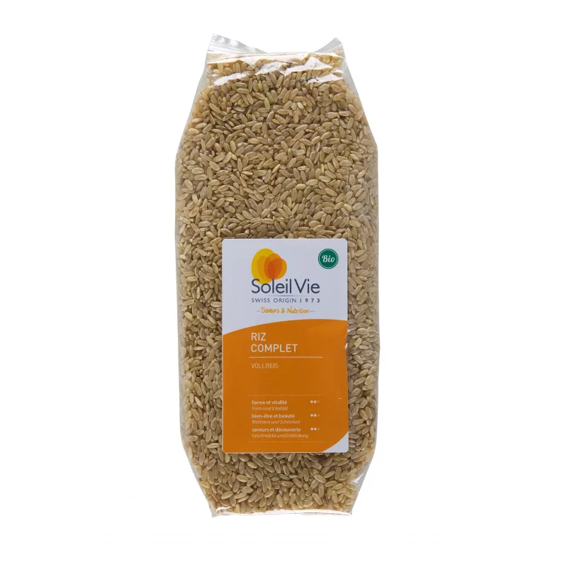 Riz complet BIO - 500g - Soleil Vie