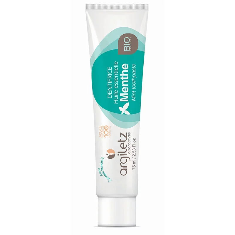 Dentifrice BIO argile blanche & menthe - 75ml - Argiletz