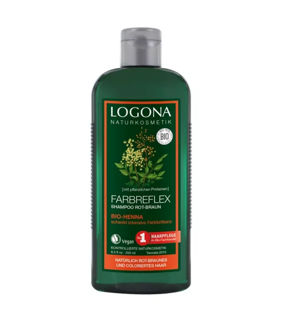 Farbreflex BIO-Shampoo Rot-Braun Henna - 250ml - Logona