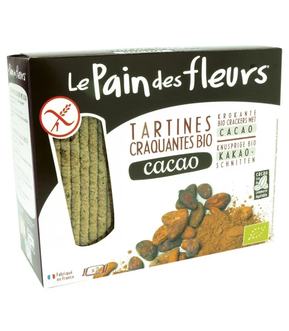 Tartines craquantes au cacao BIO - 160g - Le pain des fleurs