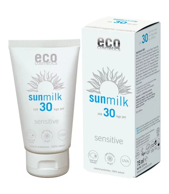 BIO-Sonnenmilch sensitiv Gesicht & Körper LSF 30 - 75ml - Eco Cosmetics