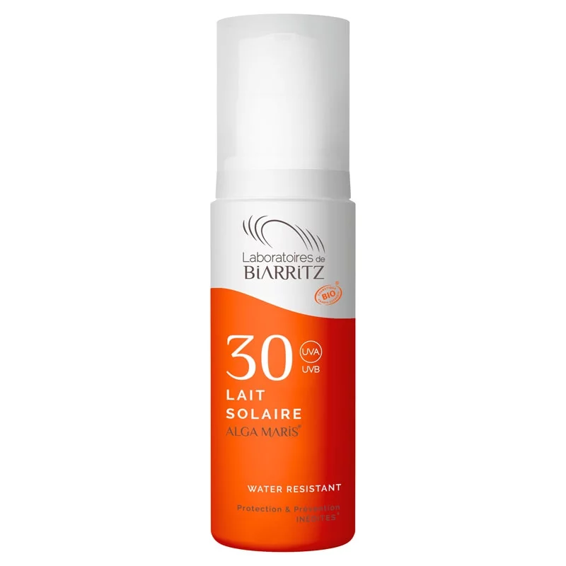 Lait solaire visage & corps BIO IP 30 - 100ml - Laboratoires de Biarritz