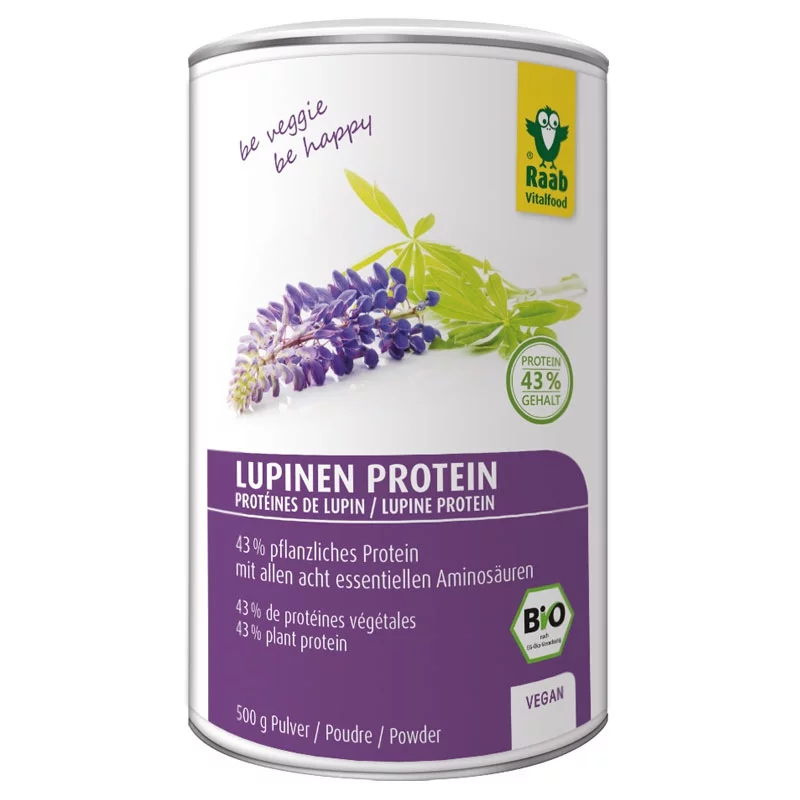 Protéines de lupin en poudre BIO - 500g - Raab Vitalfood