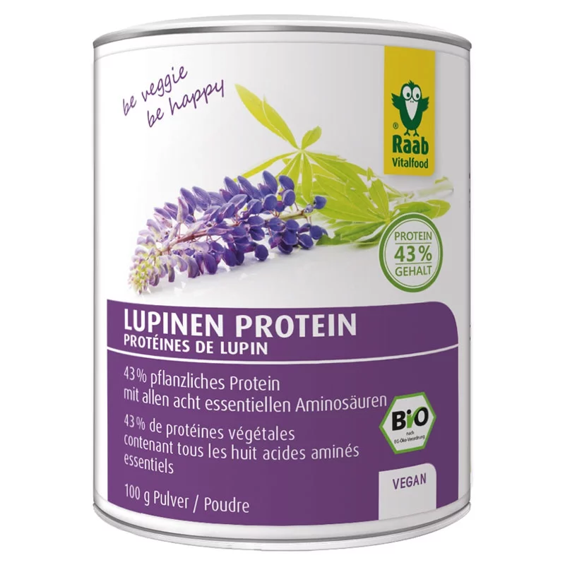 Protéines de lupin en poudre BIO - 100g - Raab Vitalfood