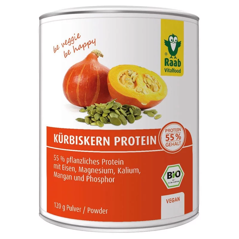 Protéines de pépins de courge en poudre BIO - 120g - Raab Vitalfood