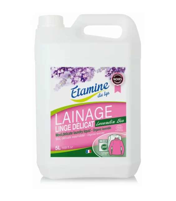 Öko Waschmittel Wolle & empfindliche Wäsche Lavandin - 5l - Etamine du Lys