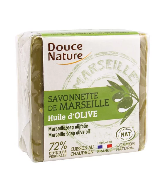Savonnette de Marseille naturelle huile d'olive - 100g - Douce Nature