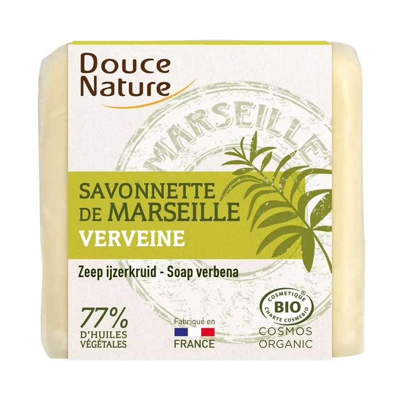 Savonnette de Marseille naturelle verveine - 100g - Douce Nature