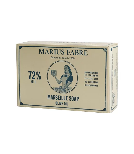 Geschenkset mit 6 Marseiller Seifen mit Olivenöl - 6x400g - Marius Fabre