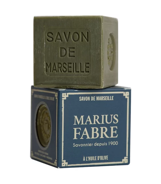 Savon de Marseille vert à l'huile d'olive - 400g - Marius Fabre