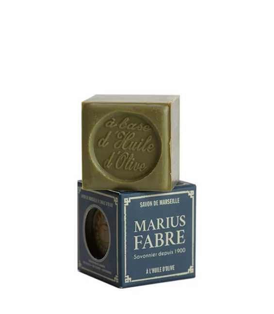 Savon de Marseille vert à l'huile d'olive - 100g - Marius Fabre