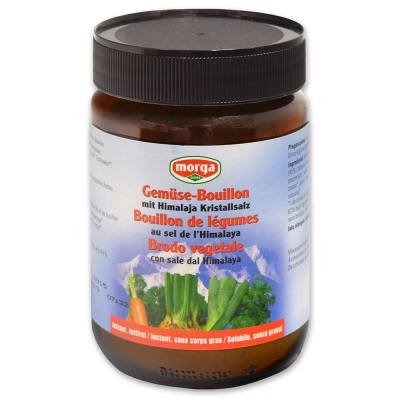 Bouillon de légumes au sel de l'Himalaya BIO - 200g - Morga