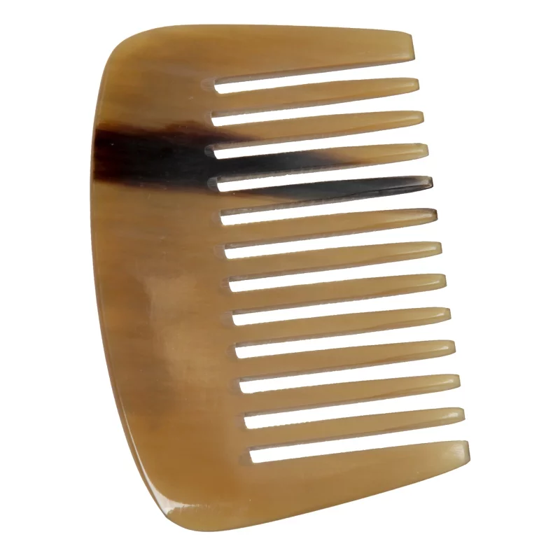 Peigne africain en corne denture large - 1 pièce - Martin Groetsch