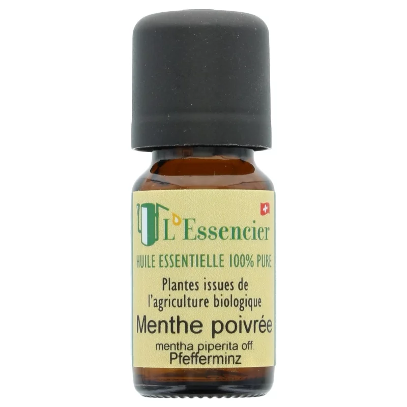 Huile essentielle BIO Menthe poivrée - 10ml - L'Essencier