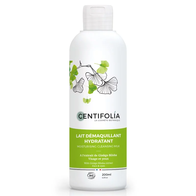 BIO-Reinigungsmilch feuchtigkeitsspendend Ginkgo Biloba - 200ml - Centifolia