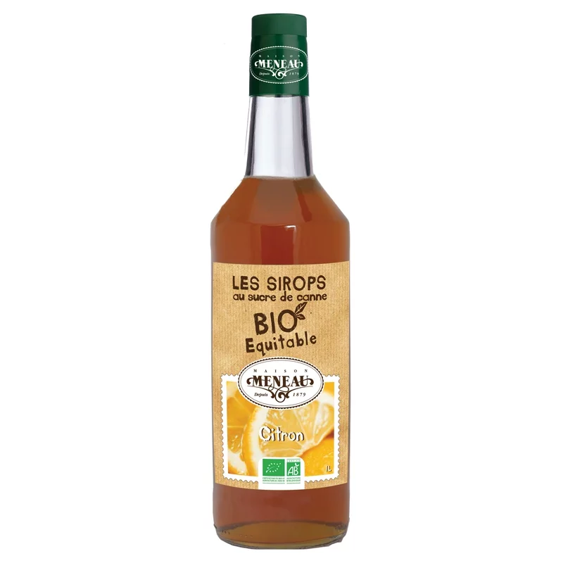 Sirop de citron BIO - 1l - Meneau