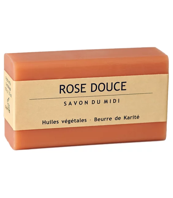 Savon au beurre de karité & rose douce - 100g - Savon du Midi