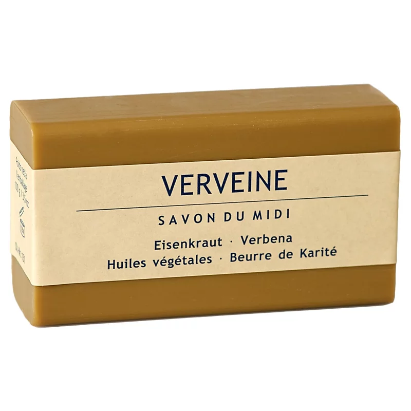 Savon au beurre de karité & verveine - 100g - Savon du Midi