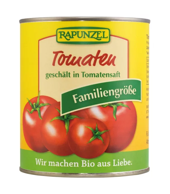 Tomates entières pelées en conserve BIO - 800g - Rapunzel