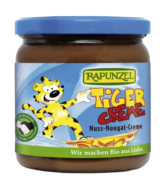 Pâte à tartiner chocolatée aux noisettes Tiger BIO - 400g - Rapunzel