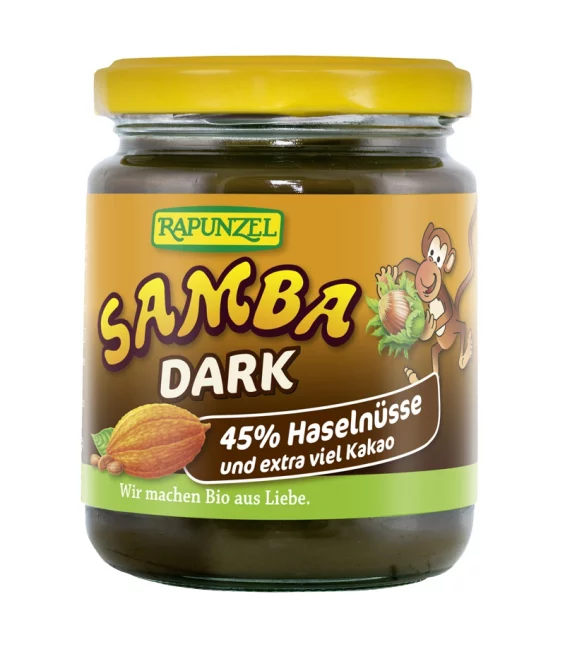 Pâte à tartiner aux noisettes & au cacao Samba Dark BIO - 250g - Rapunzel