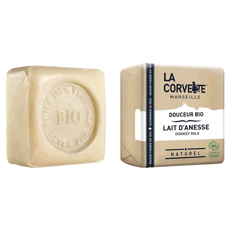 Savon douceur BIO lait d'ânesse - 100g - La Corvette