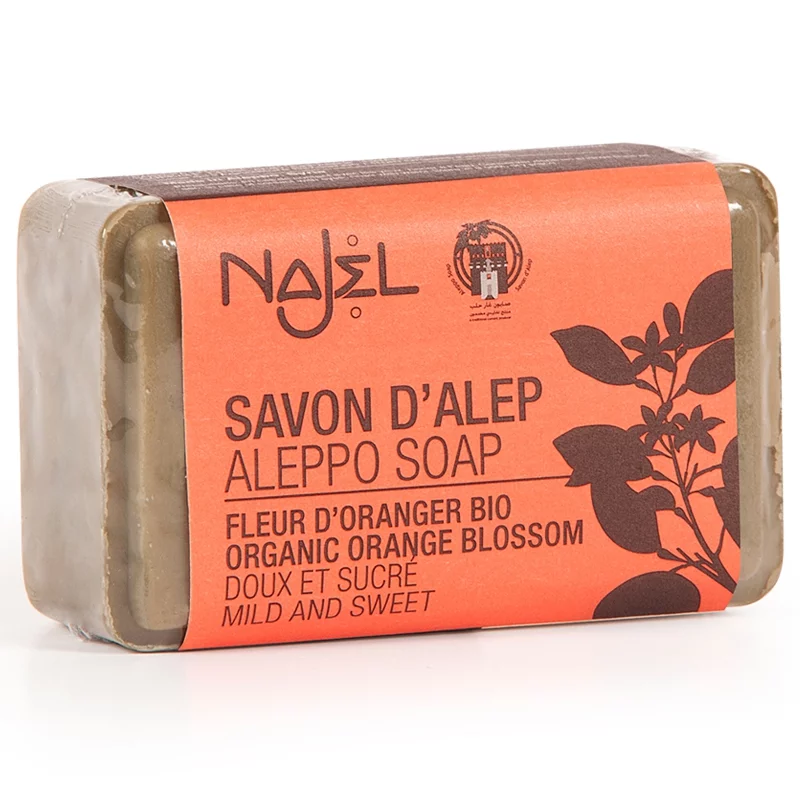 Aleppo Seife mit BIO-Orangenblüte - 100g - Najel