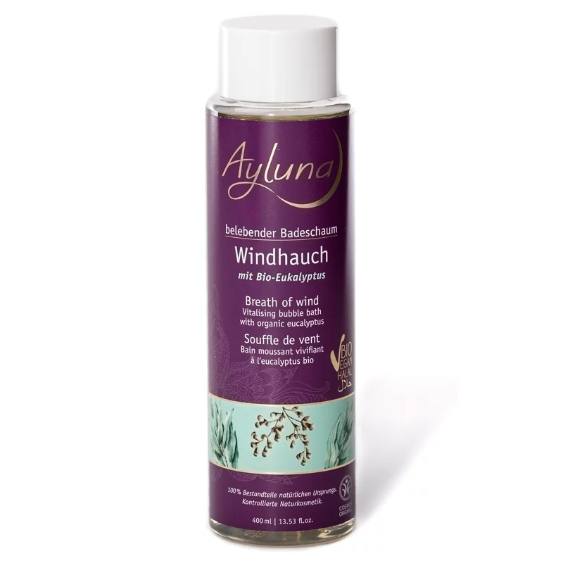 Bain moussant vivifiant BIO eucalyptus - 400ml - Ayluna