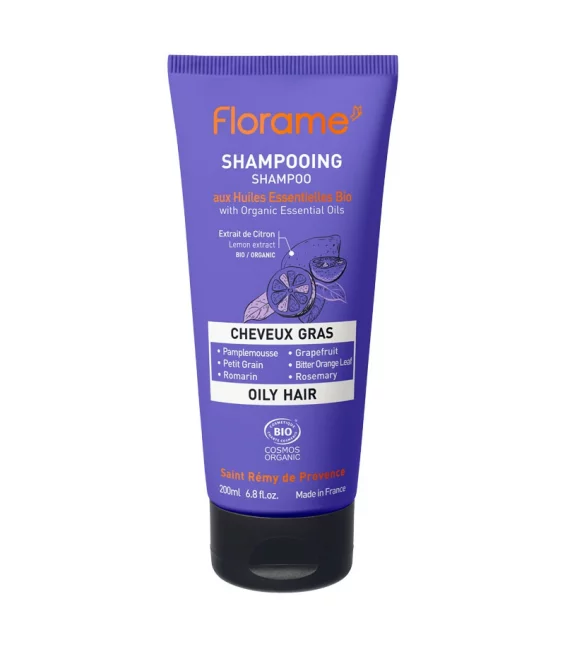 Shampoo Bio für fettendes Haar Pampelmuse & Rosmarin - 200ml - Florame