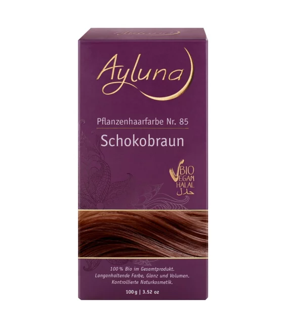 Poudre colorante végétale BIO N°85 chocolat - 100g - Ayluna