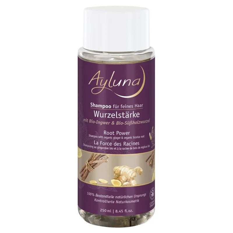 Shampooing pour renforcer les racines BIO gingembre - 250ml - Ayluna