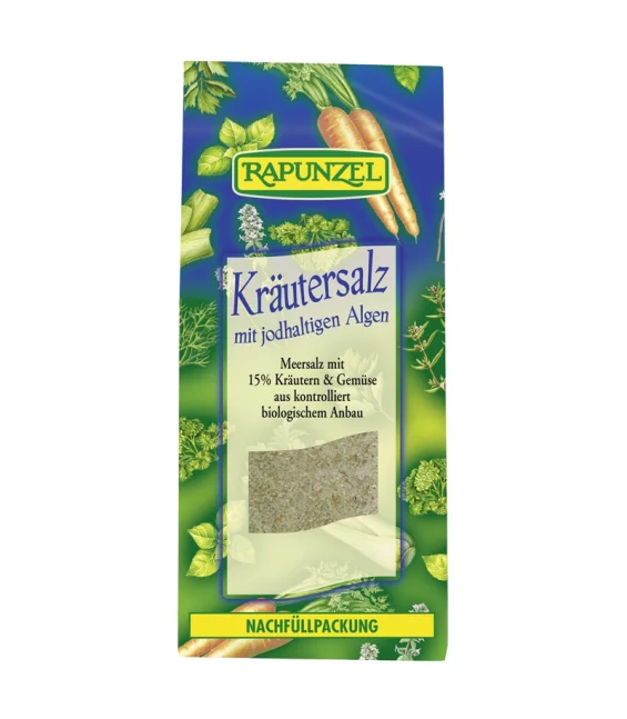 Sel aux herbes iodé contenant 15% herbes & légumes BIO - 500g - Rapunzel