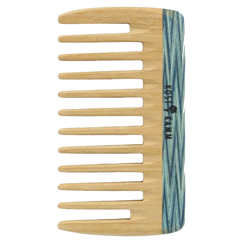 Mini-peigne de poche en bois coloré denture large - Kost Kamm