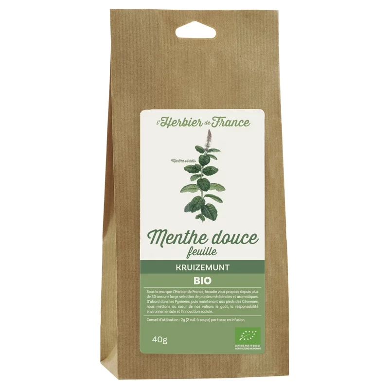 Menthe douce BIO - 40g - L'Herbier de France