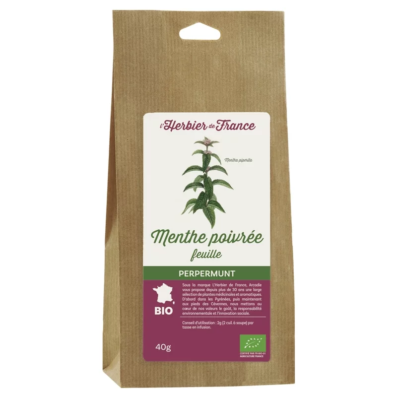 Menthe poivrée BIO - 40g - L'Herbier de France