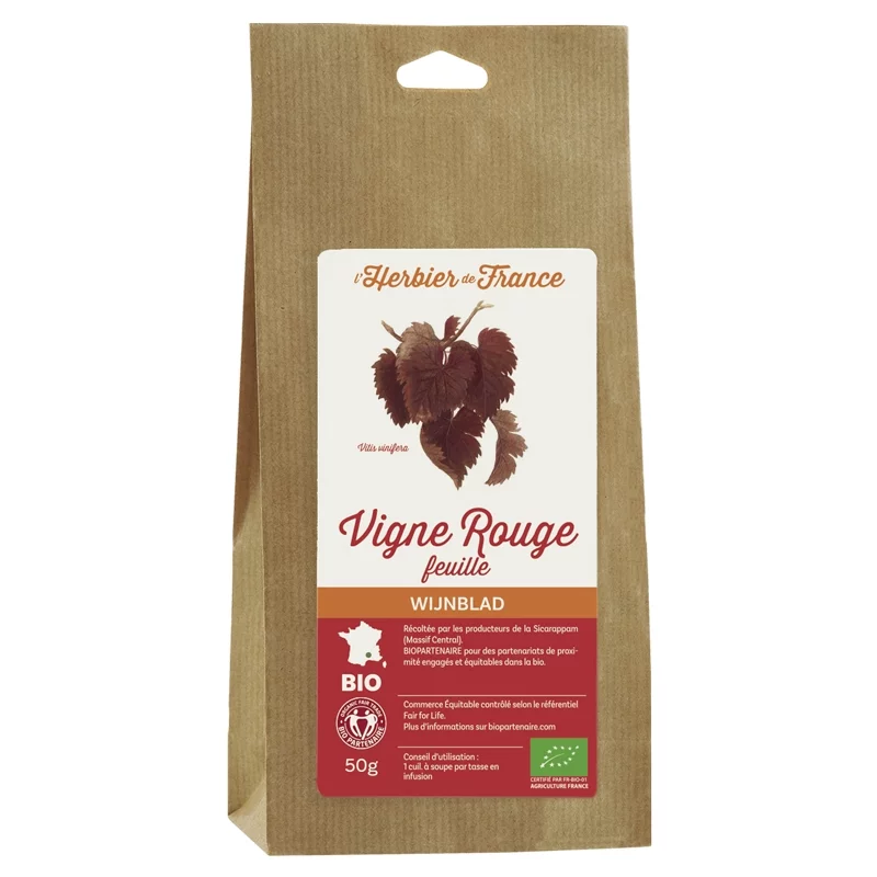 Vigne rouge BIO - 50g - L'Herbier de France