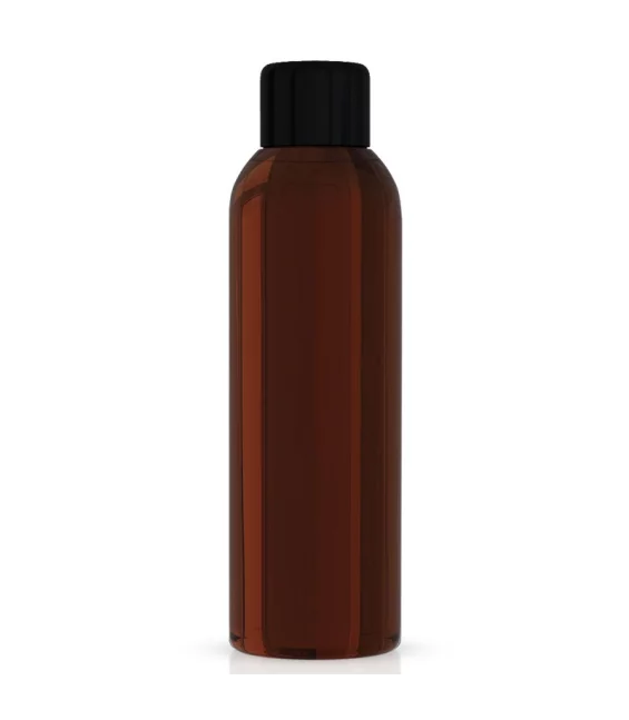 Braune Plastikflasche 100ml mit schwarzem Reduzier- & Schraubverschluss - 1 Stück - Centifolia