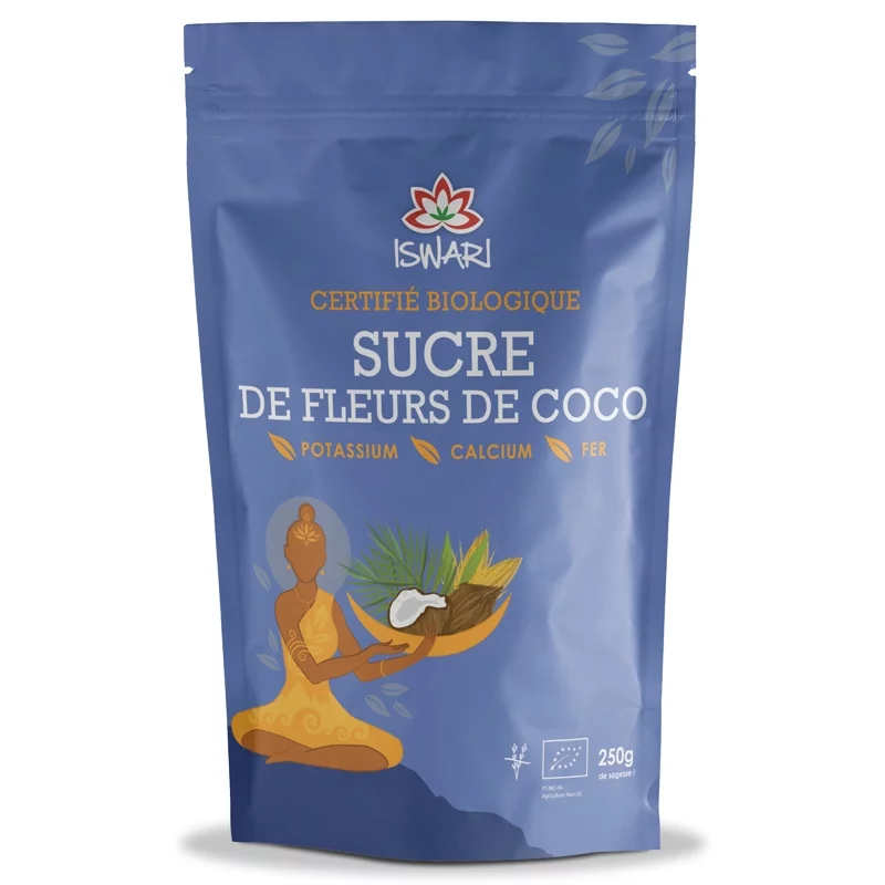 Sucre de fleurs de coco BIO - 250g - Iswari